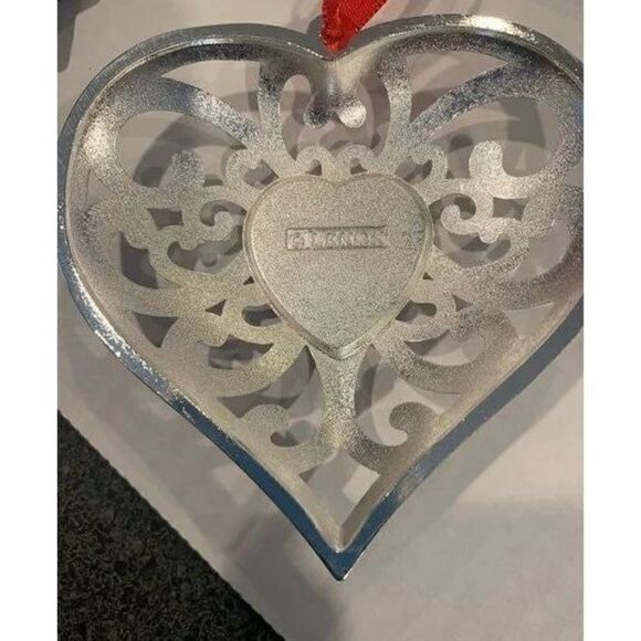 Lenox Heart Silver Plate ornament - Picture 2 of 8